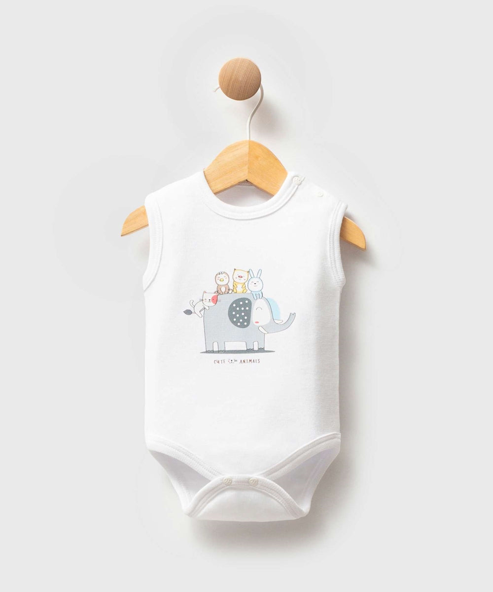 Sleeveless Baby Cotton Bodysuit